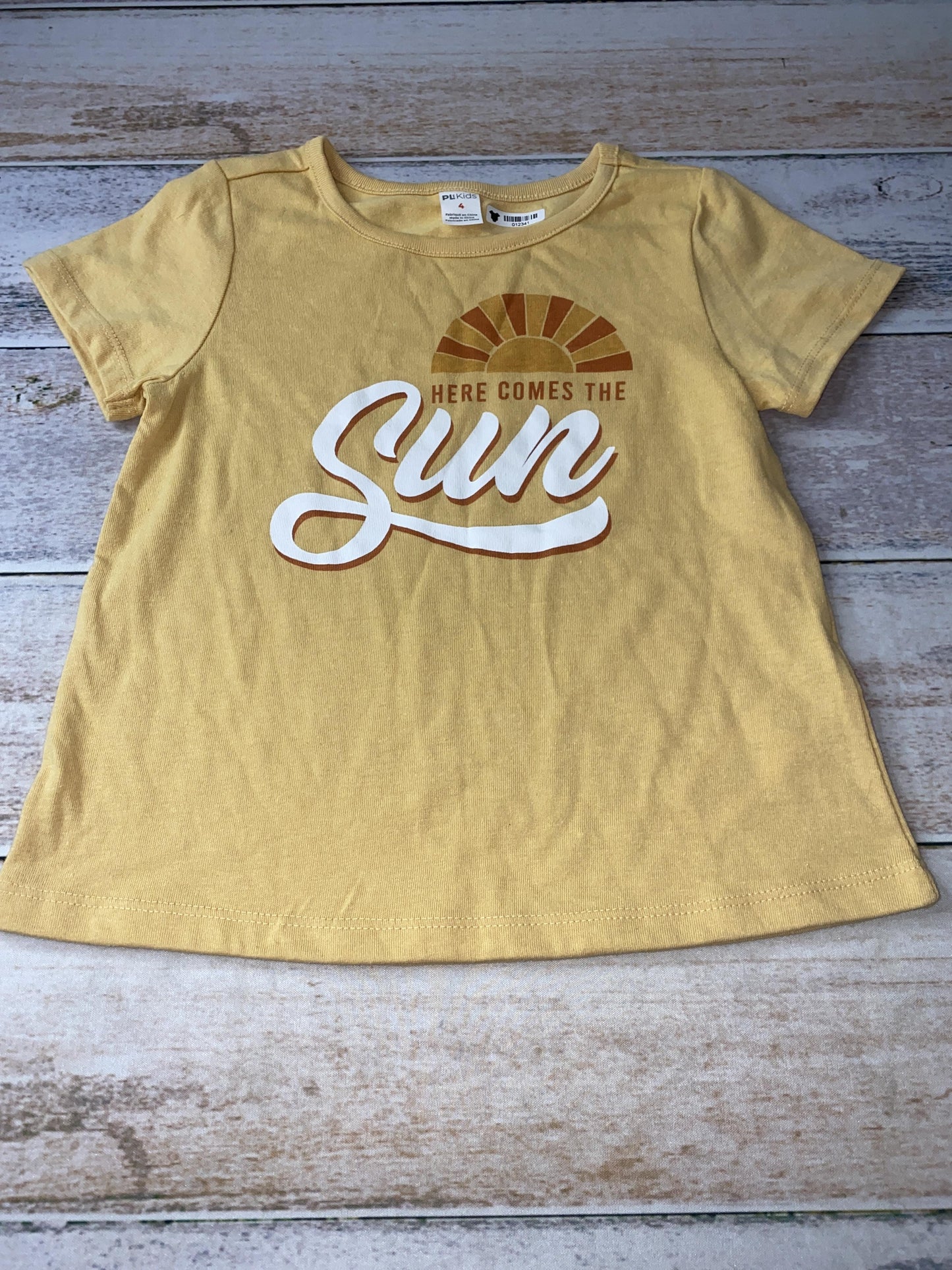PL Baby Unisex Yellow | Graphic T-Shirt Size: 4T Yellow | Graphic