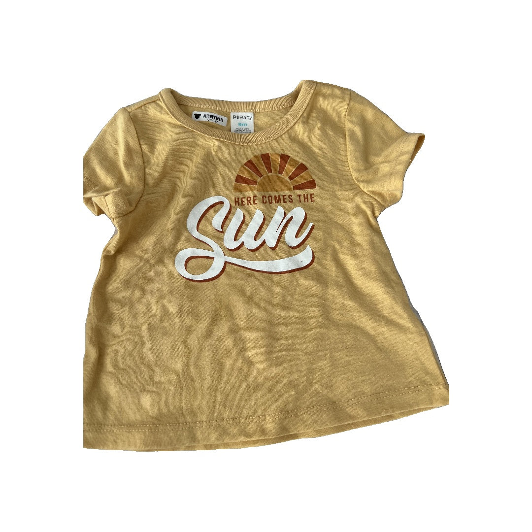 PL Baby Unisex Yellow | Graphic T-Shirt Size: 9 months Yellow | Graphic