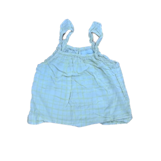 Rockets Of Awesome Girls Yellow | Green Lattice Tank Top Size: 6 Years Yellow | Green Lattice
