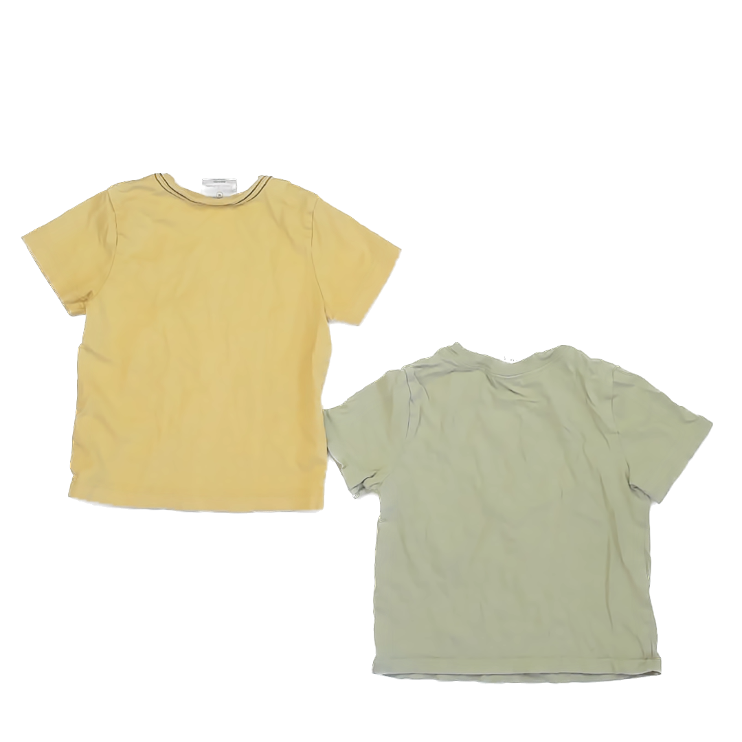 Hanna Andersson Boys Yellow | Green T-Shirt Size: 2T (EU 90) Yellow | Green