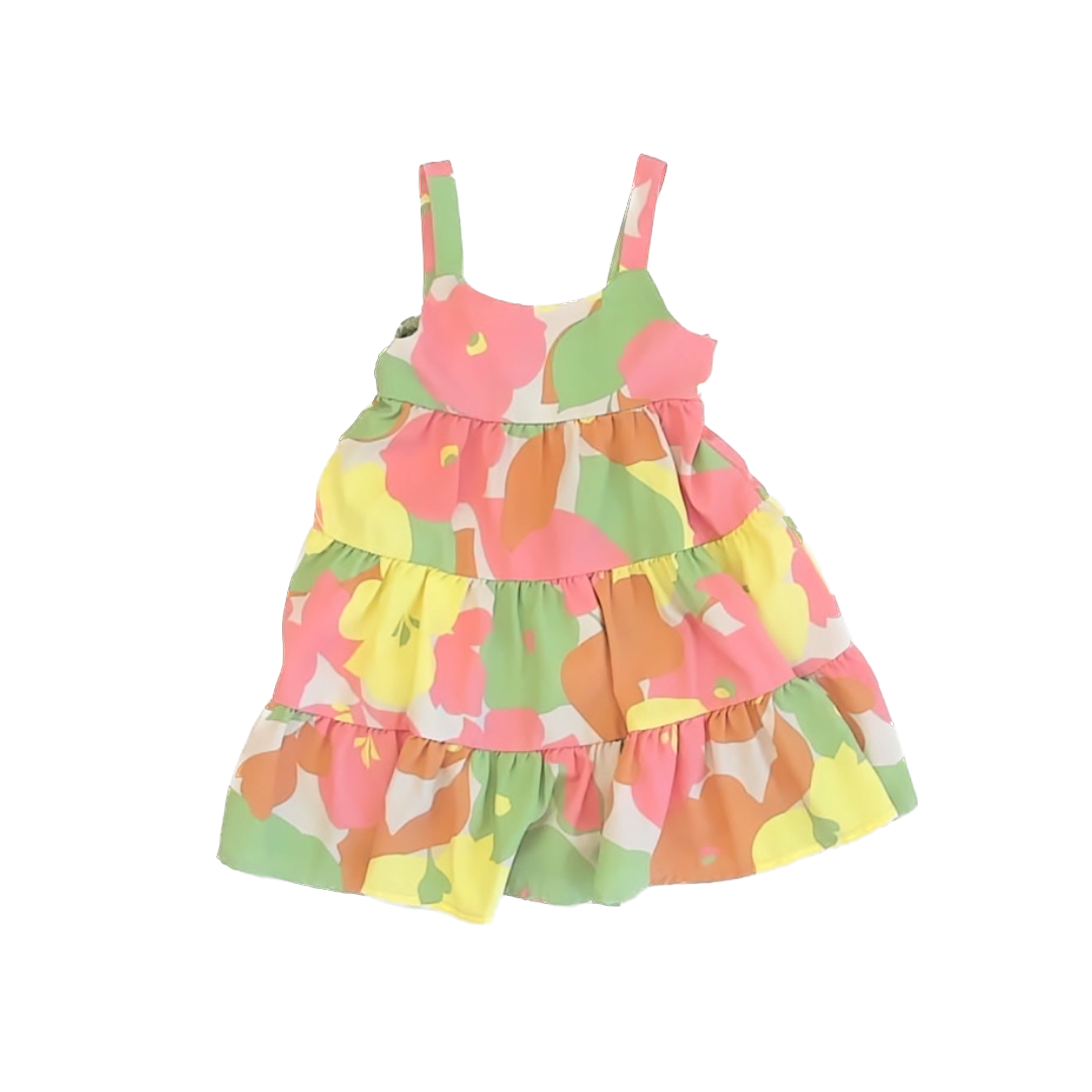 Social Sanctuary Girls Yellow | Green Dress Size: 2T Yellow | Green
