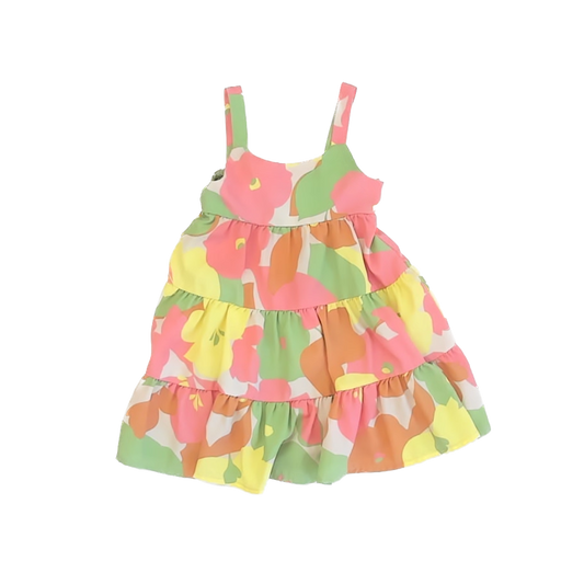Social Sanctuary Girls Yellow | Green Dress Size: 2T Yellow | Green