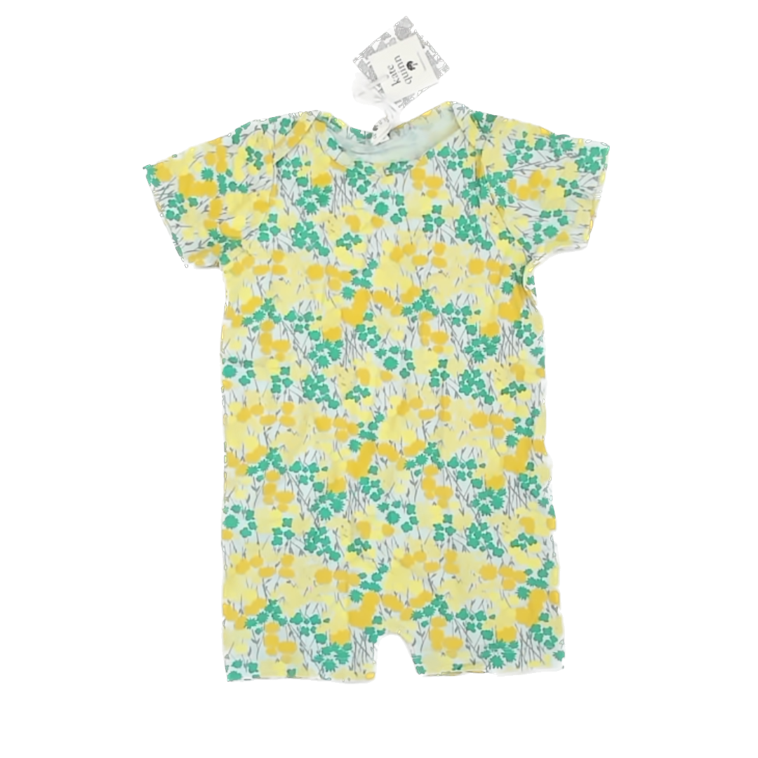 Kate Quinn Girls Yellow | Green Romper Size: 3T Yellow | Green