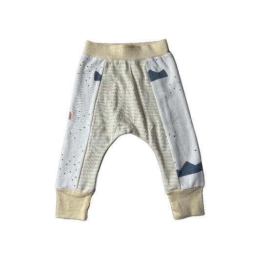 Cat & Dogma Boys Yellow | Grey | Graphic | White Pants Size: 12-18 months Yellow | Grey | Graphic | White