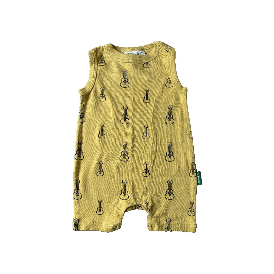 Parade Boys Yellow | guitars Romper Size: 12-18 months Yellow | guitars