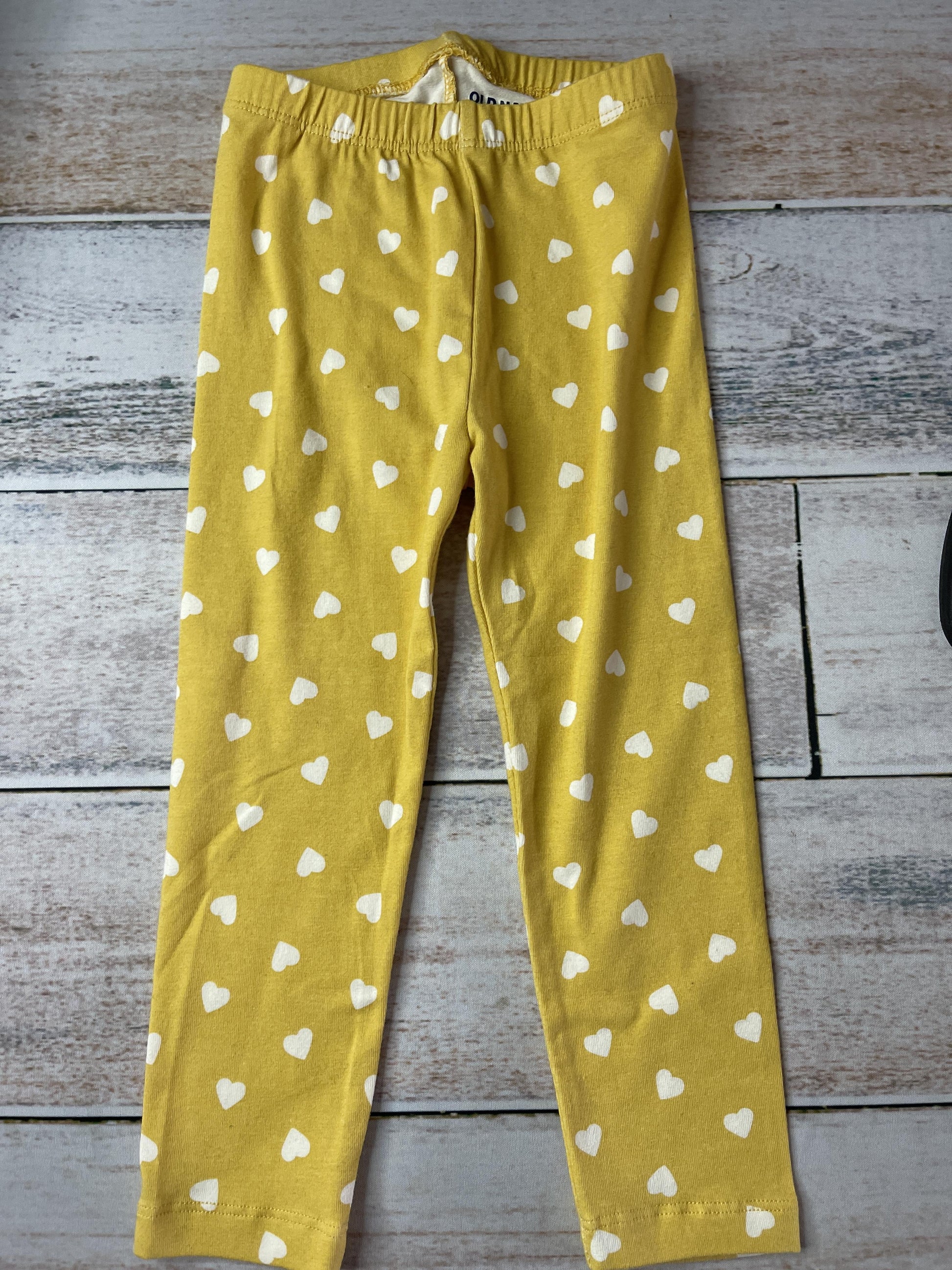 Old Navy Girls Yellow | Hearts Pants Size: 2T Yellow | Hearts