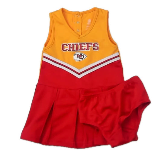 NFL Girls Yellow KC Chiefs Dress Size: 4T Yellow KC Chiefs