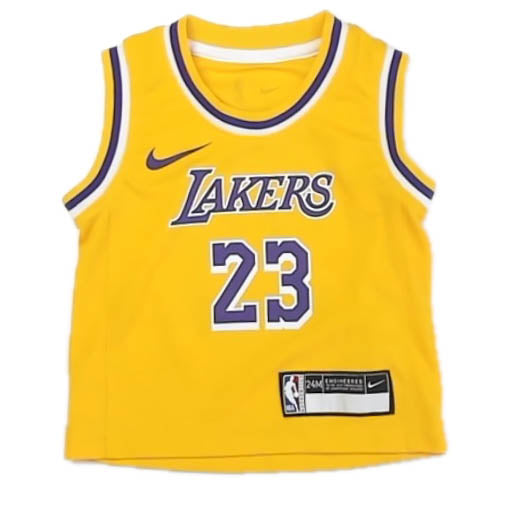 NBA Boys Yellow Lakers "James" Sports Jersey Size: 24 Months Yellow Lakers "James"
