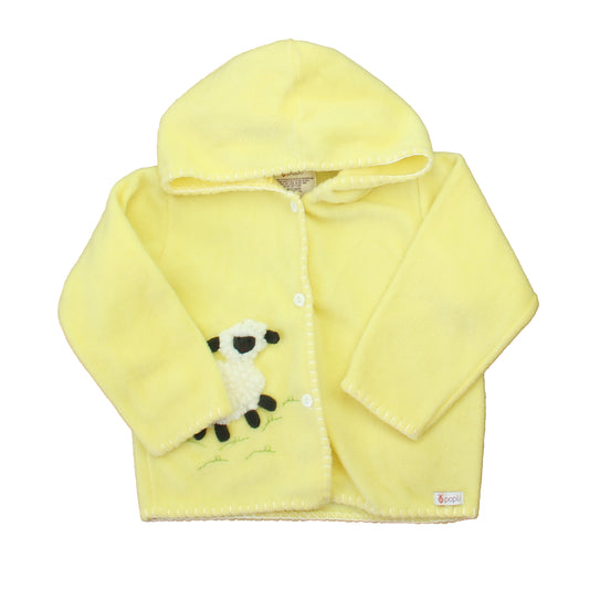 Popli Unisex Yellow Lamb Jacket Size: 2-3T Yellow Lamb