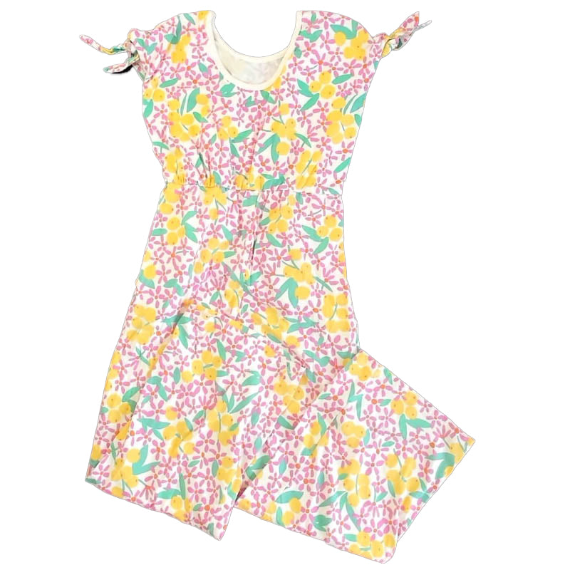 Tea Collection Girls Yellow Lemons Romper Size: 10 Years Yellow Lemons