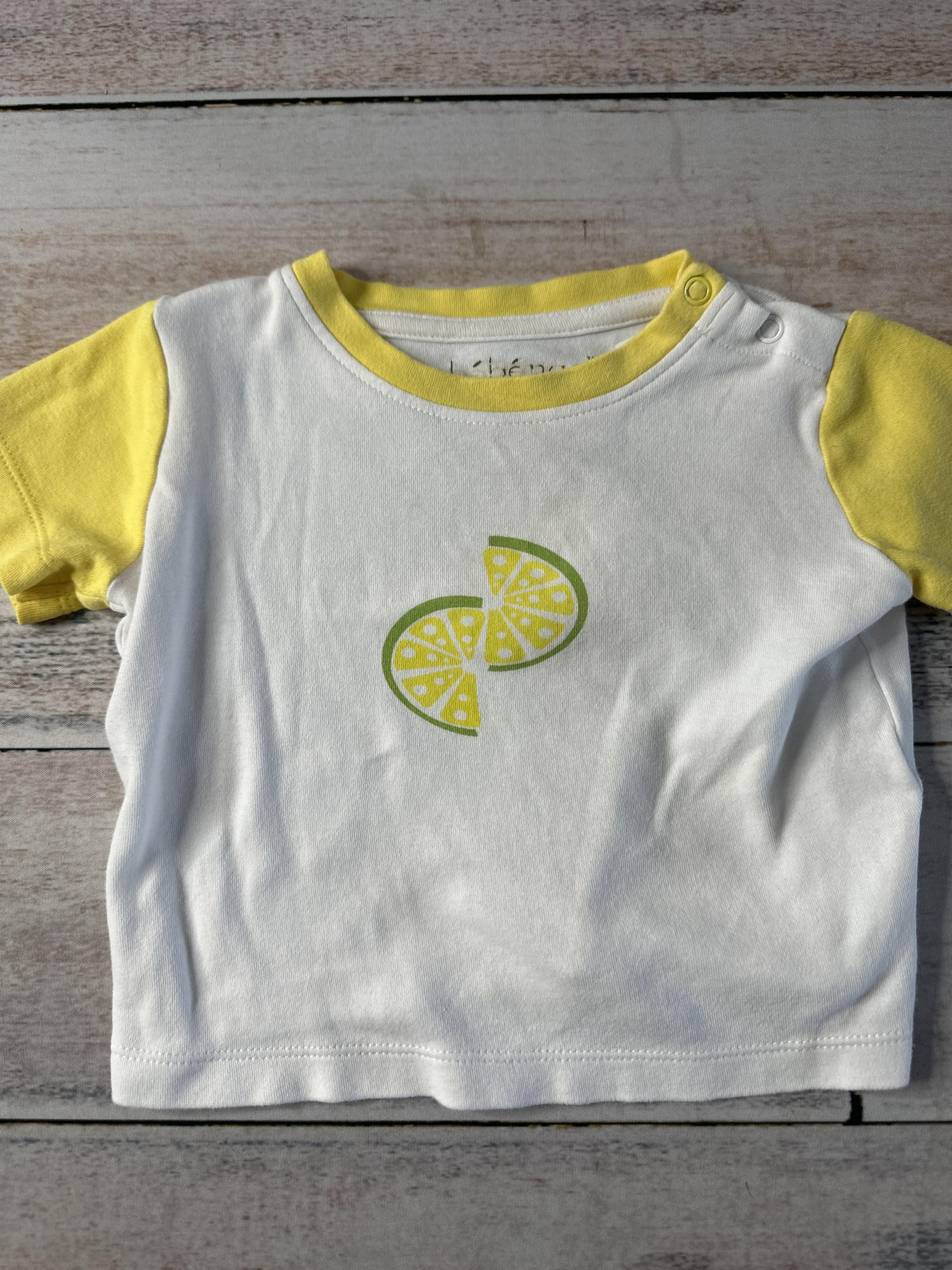 Bebenca Unisex Yellow | Lemons Shirt Size: 6-9 months Yellow | Lemons