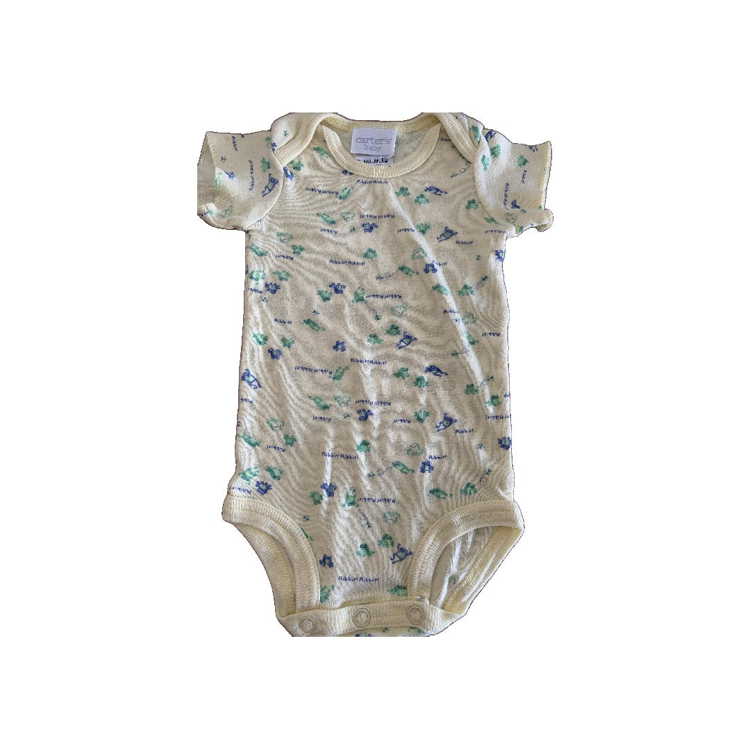 Boys Yellow | Light Blue | green Onesie Size: 0-3 months Yellow | Light Blue | green