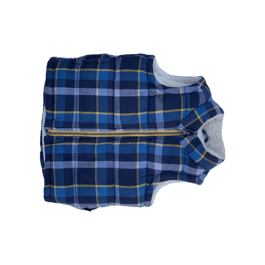 Old Navy Boys Yellow | Light Blue | Navy Blue Vest Size: 2T Yellow | Light Blue | Navy Blue
