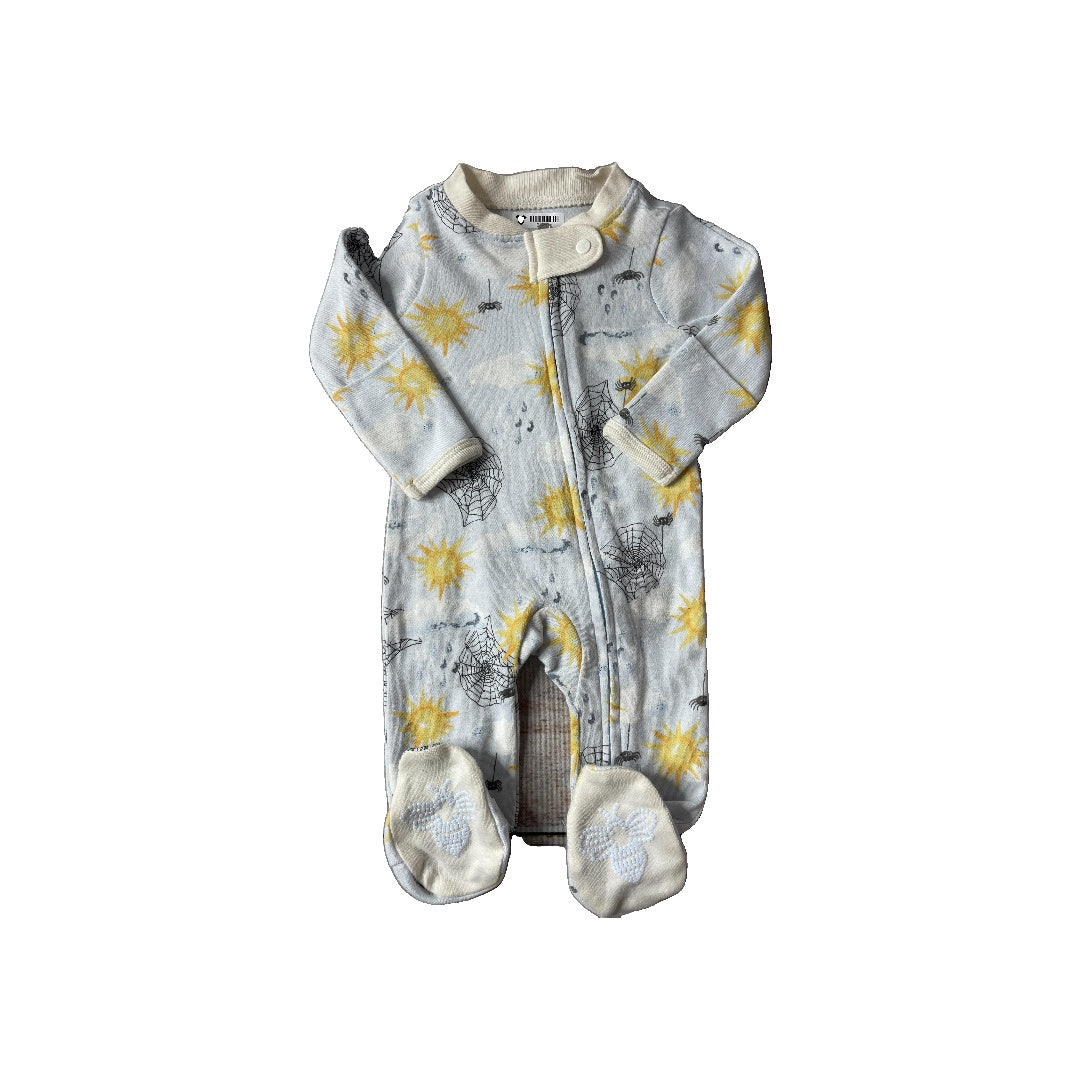 Burt's Bees Boys Yellow | Light Blue | White Pajamas Size: Preemie Yellow | Light Blue | White