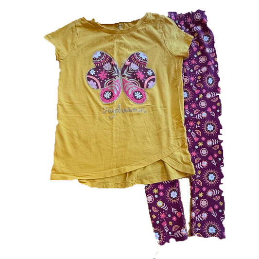 Carter's Girls Yellow | Maroon Apparel Sets Size: 12 Years