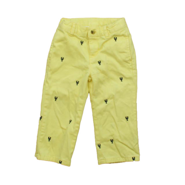Janie and Jack Boys Yellow | Navy Lobster Pants Size: 18-24 Months Yellow | Navy Lobster