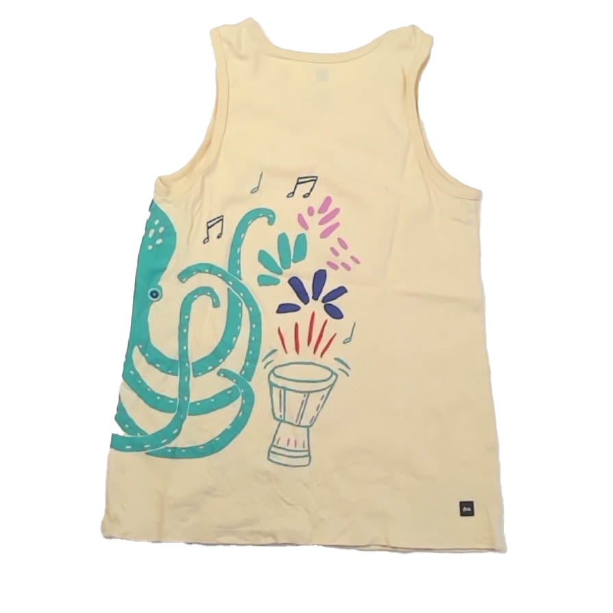 Tea Collection Unisex Yellow Octopus Tank Top Size: 14 Years Yellow Octopus