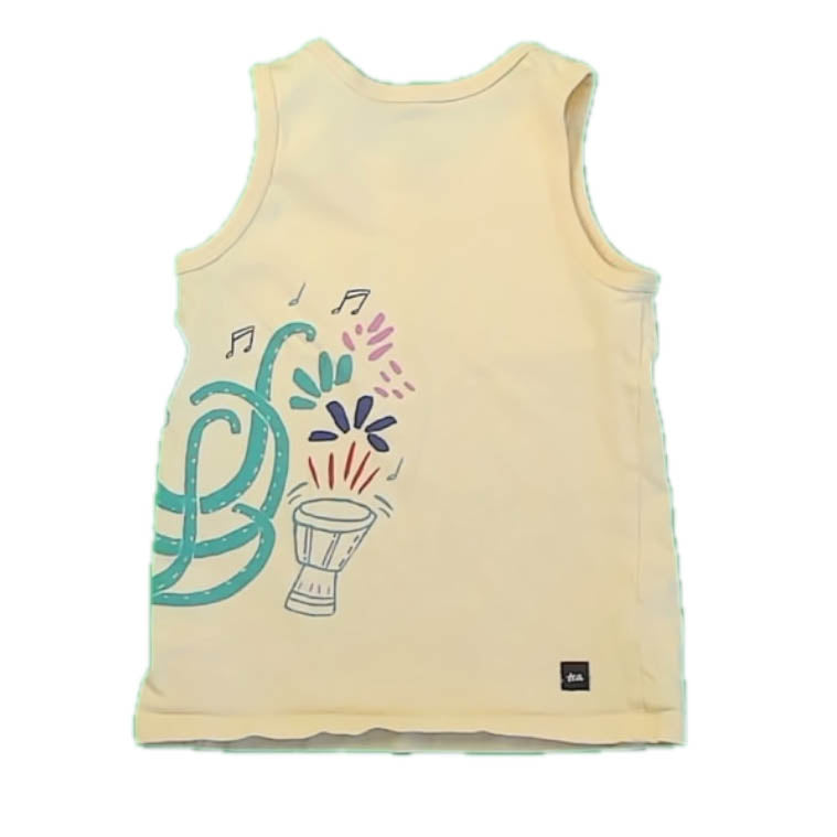 Tea Collection Girls Yellow Octopus Tank Top Size: 4T Yellow Octopus