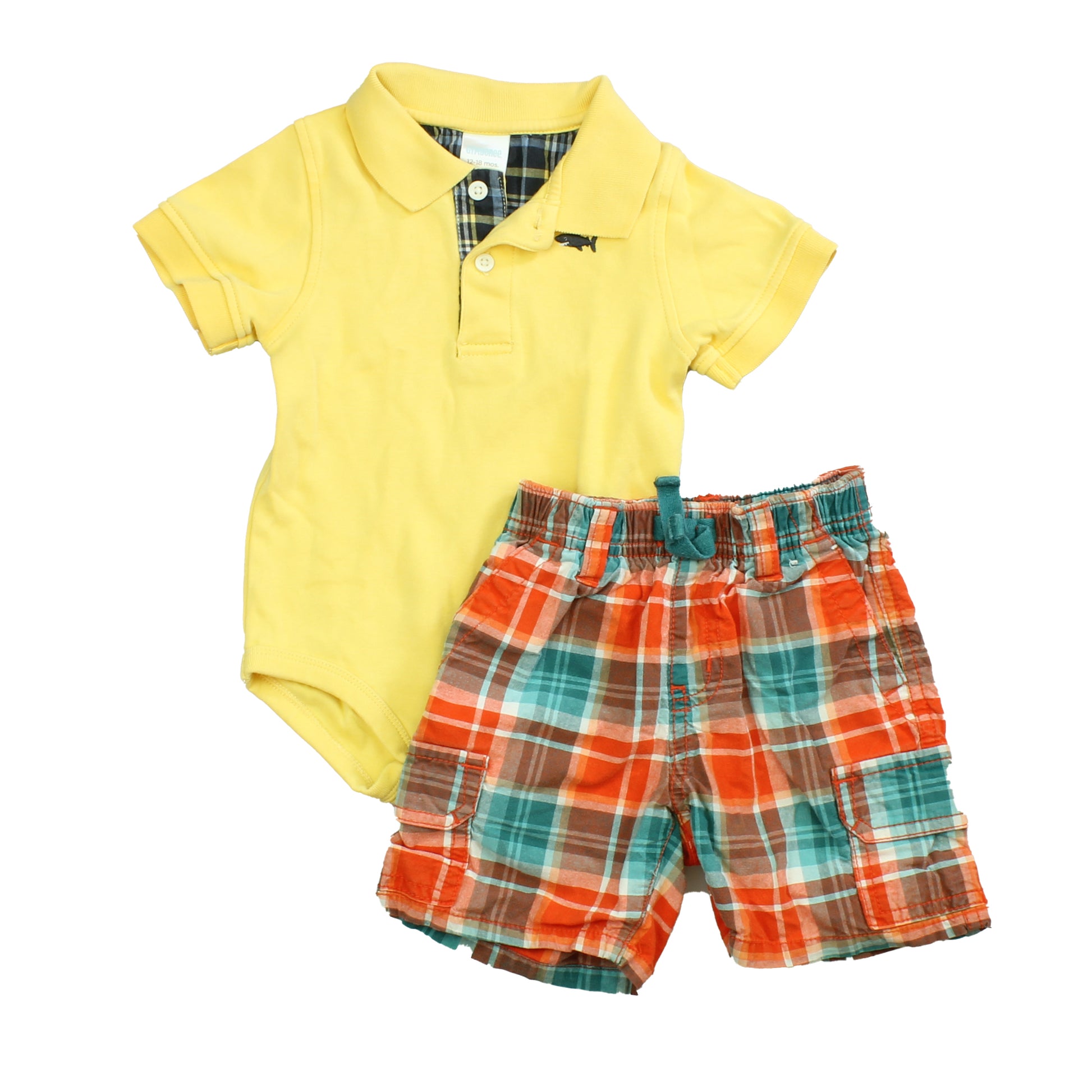 Gymboree Boys Yellow | Orange | Green Apparel Sets Size: 12-18 Months Yellow | Orange | Green