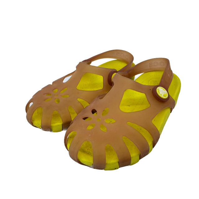 Crocs Girls Yellow | Orange Sandals Size: 12 T Yellow | Orange