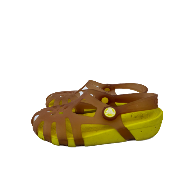 Crocs Girls Yellow | Orange Sandals Size: 12 T Yellow | Orange