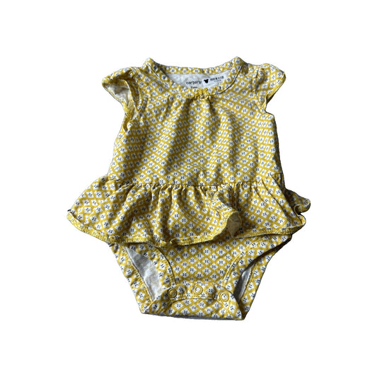 Car & Jack Girls Yellow | Pattern Dress Size: 3 months Yellow | Pattern