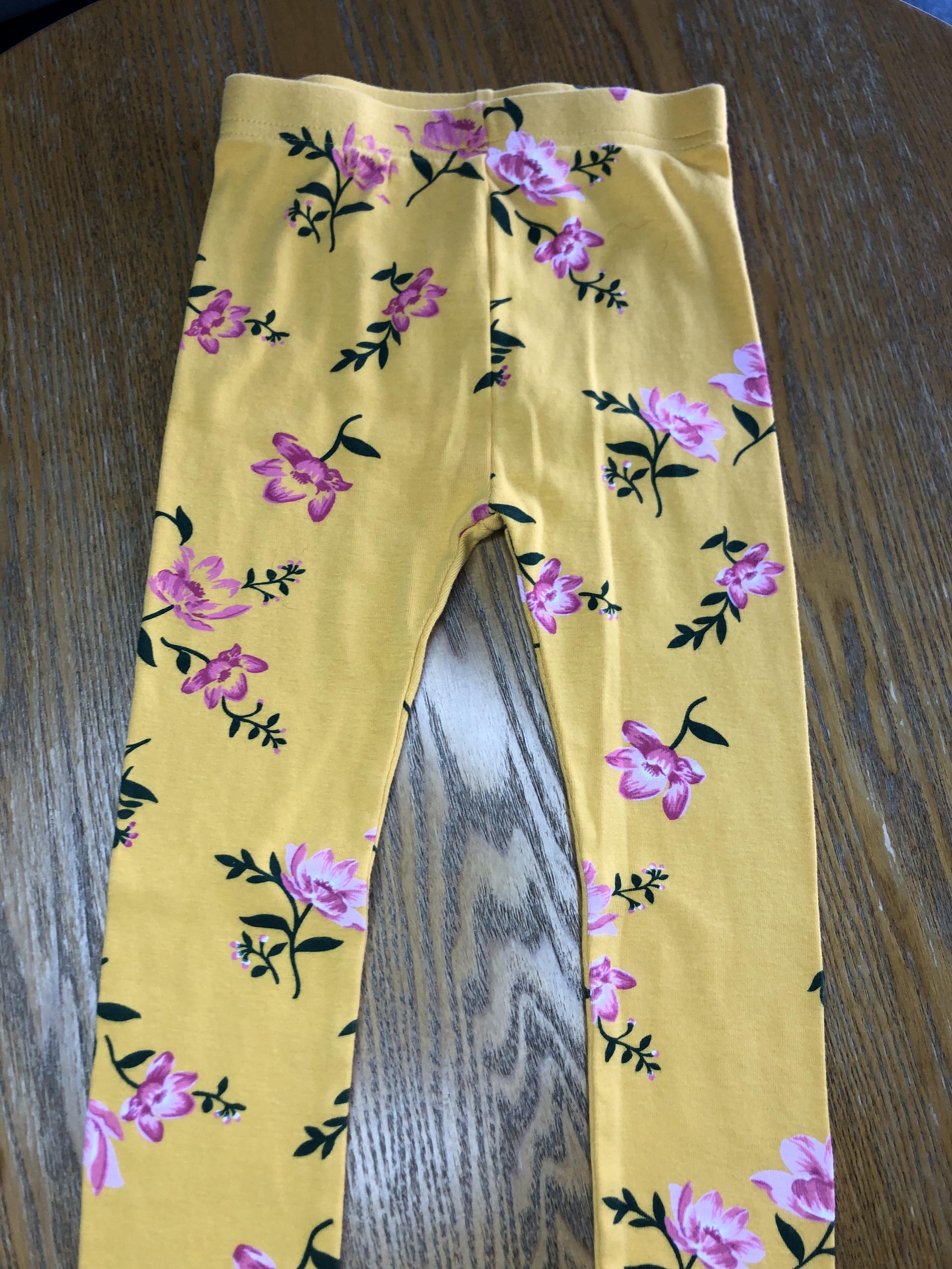 Old Navy Girls Yellow | Pink floral Pajamas Size: 4T Yellow | Pink floral