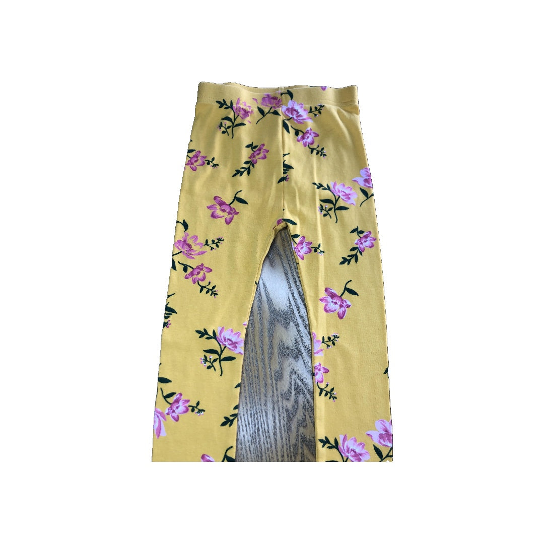 Old Navy Girls Yellow | Pink floral Pajamas Size: 4T Yellow | Pink floral