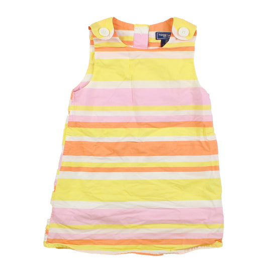 Tooby*Doo Girls Yellow | Pink Dress Size: 2T Yellow | Pink