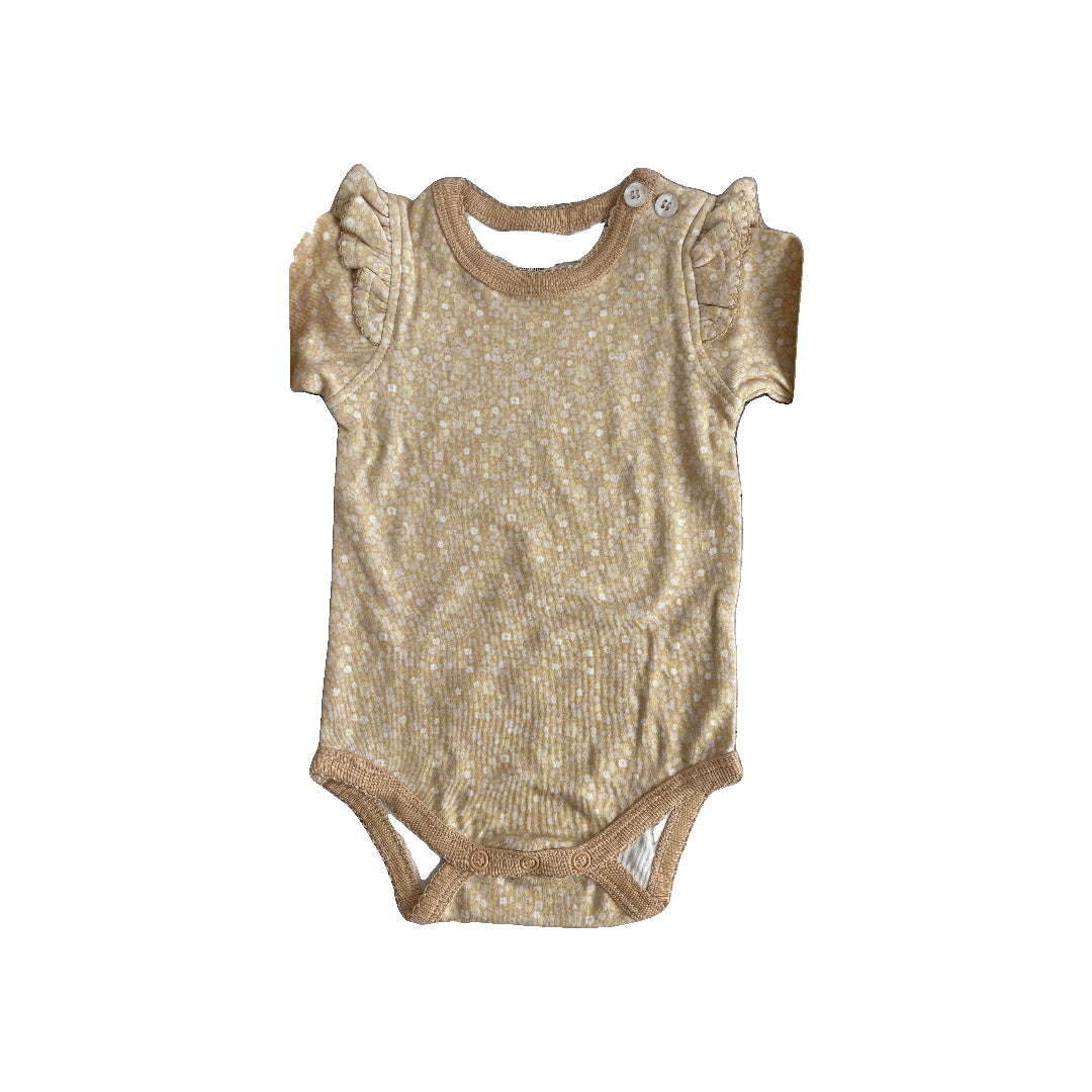 Jamie Kay Girls Yellow | pink Onesie Size: 3-6 months Yellow | pink