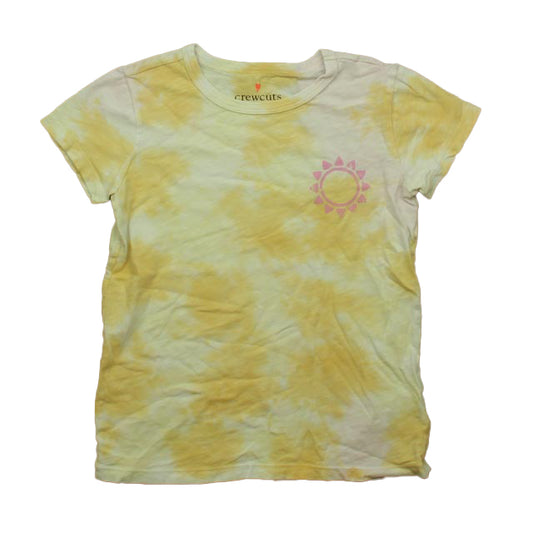 Crewcuts Girls Yellow | Pink T-Shirt Size: 8-9 Years