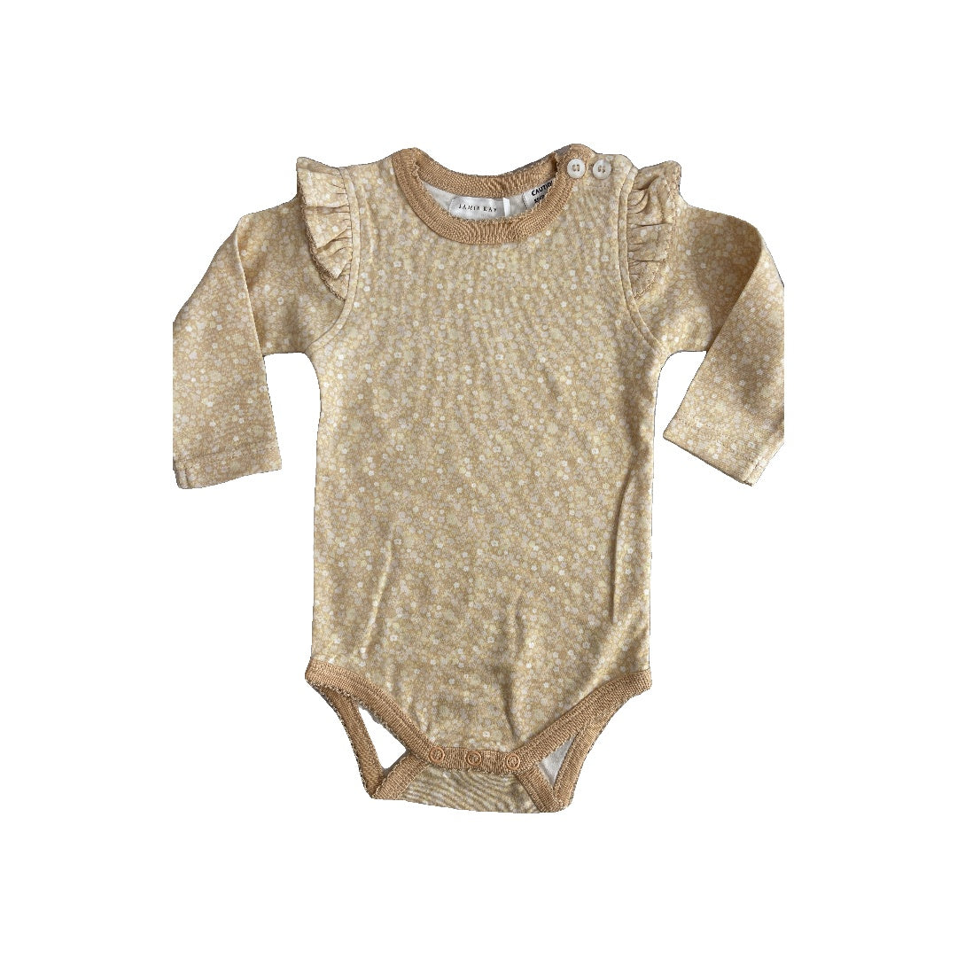 Jamie Kay Girls Yellow | pink Onesie Size: 6-12 months Yellow | pink