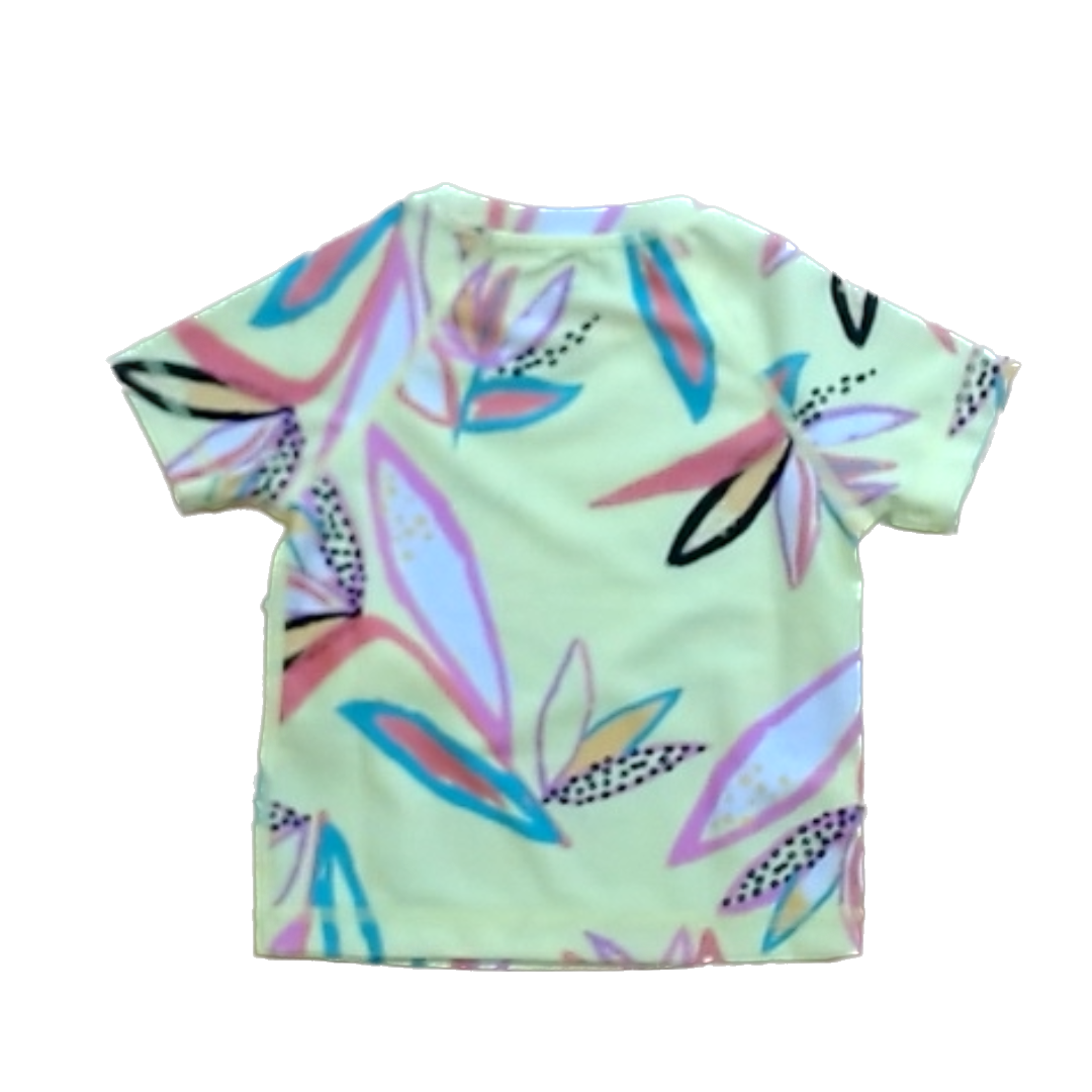 Tea Collection Girls Yellow | Plants Rashguard Size: 2T Yellow | Plants