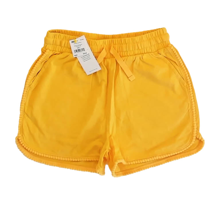 Tea Collection Girls Yellow Pom Pom Shorts Size: 12 Years Yellow Pom Pom