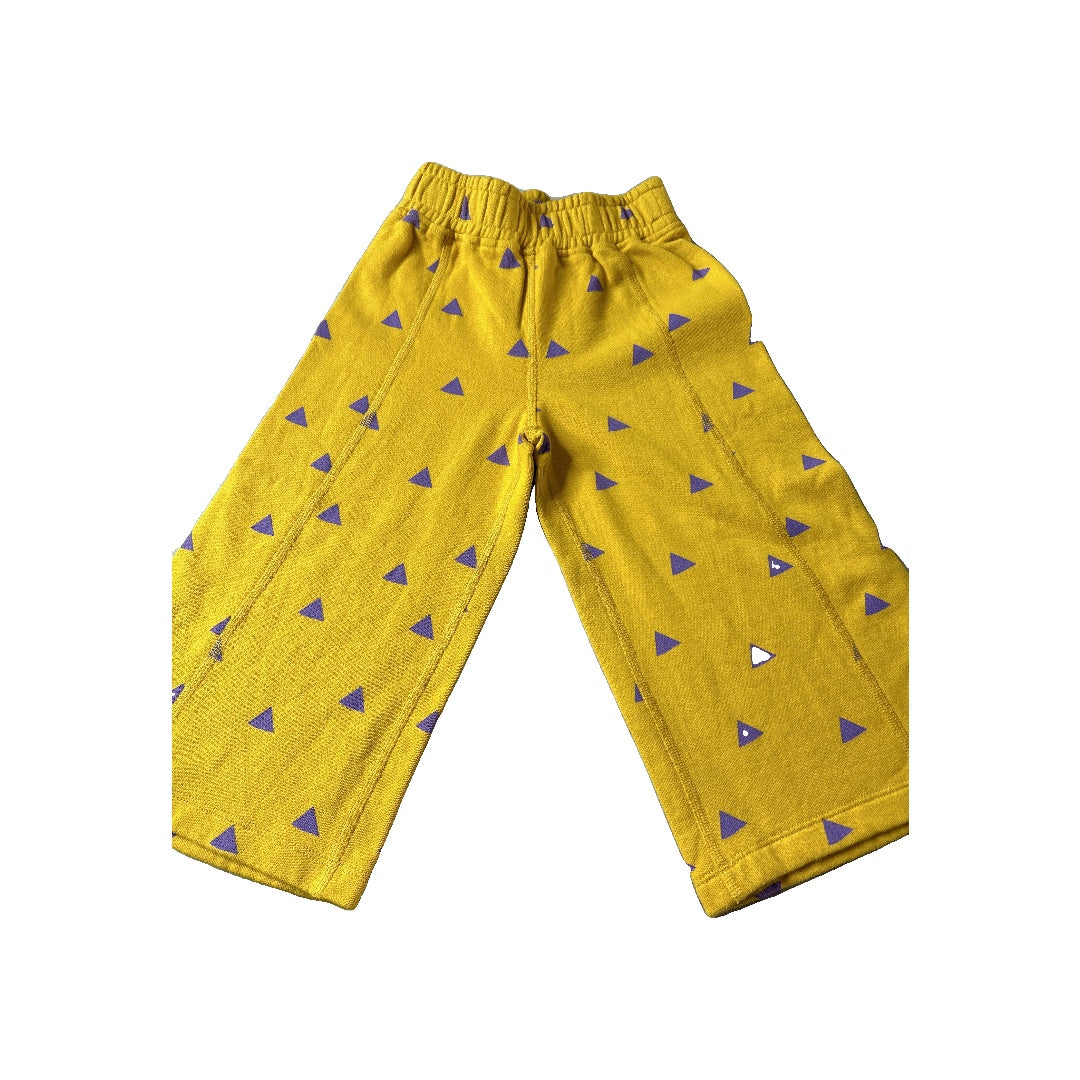 Crann Organic Girls Yellow | purple Pants Size: 3T Yellow | purple