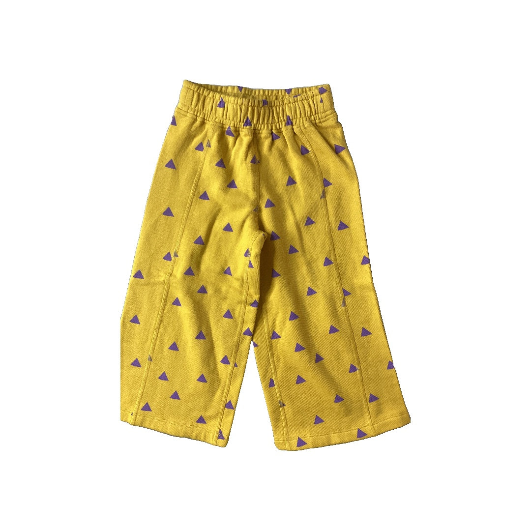 Crann Organic Girls Yellow | purple Pants Size: 4T Yellow | purple