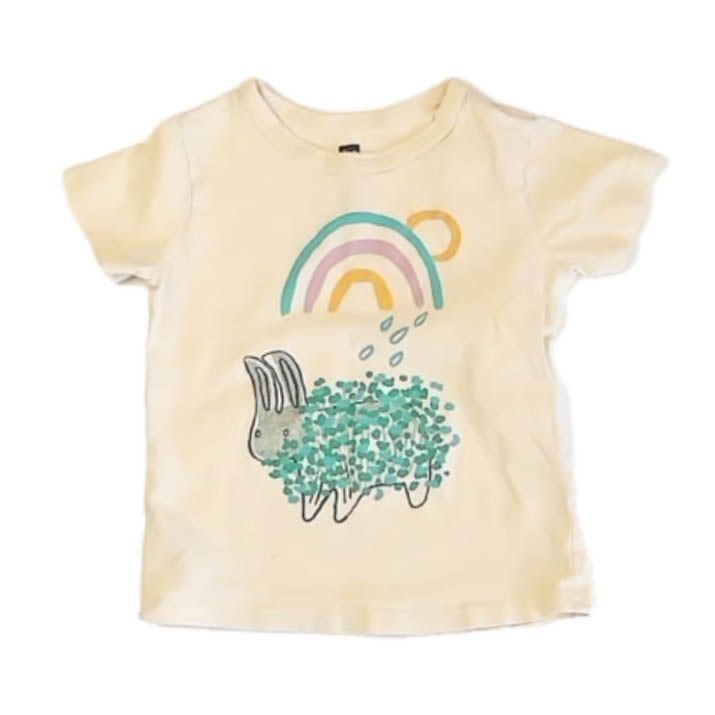 Tea Collection Girls Yellow Rainbow T-Shirt Size: 2T Yellow Rainbow
