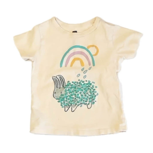 Tea Collection Girls Yellow Rainbow T-Shirt Size: 2T Yellow Rainbow