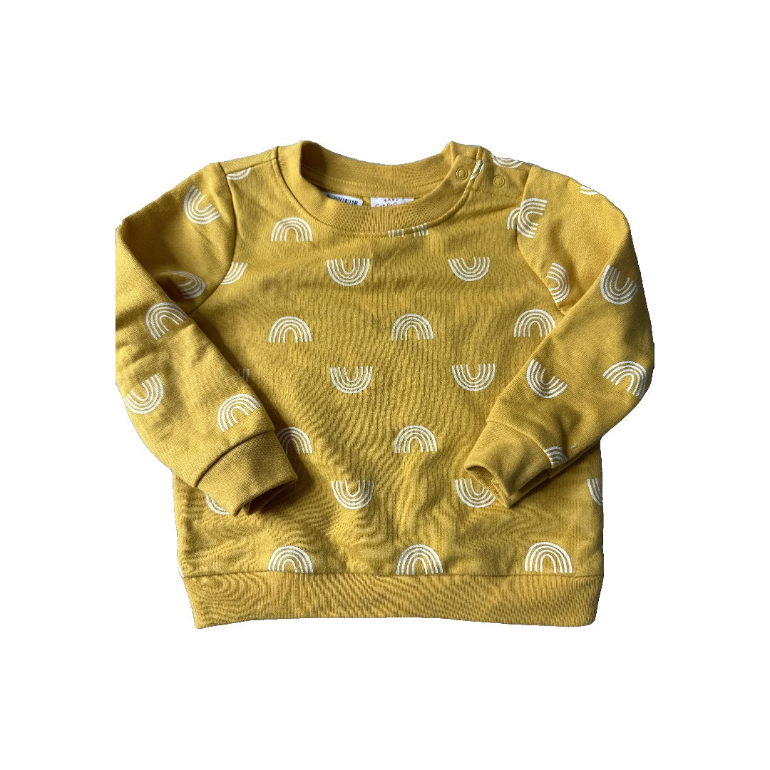 Cat & Jack Unisex Yellow | Rainbow Sweater Size: 12 months Yellow | Rainbow