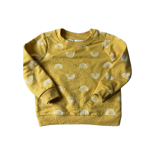 Cat & Jack Unisex Yellow | Rainbow Sweater Size: 12 months Yellow | Rainbow