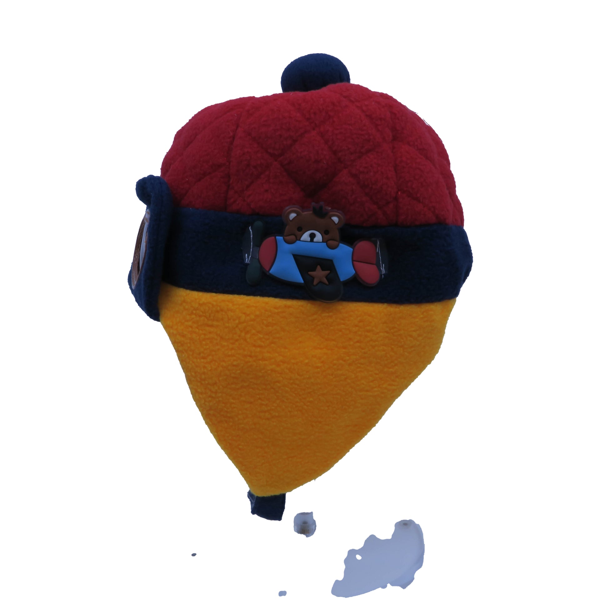 Unknown Brand Boys Yellow | Red | Brown Hat Size: 0-12 Months Yellow | Red | Brown