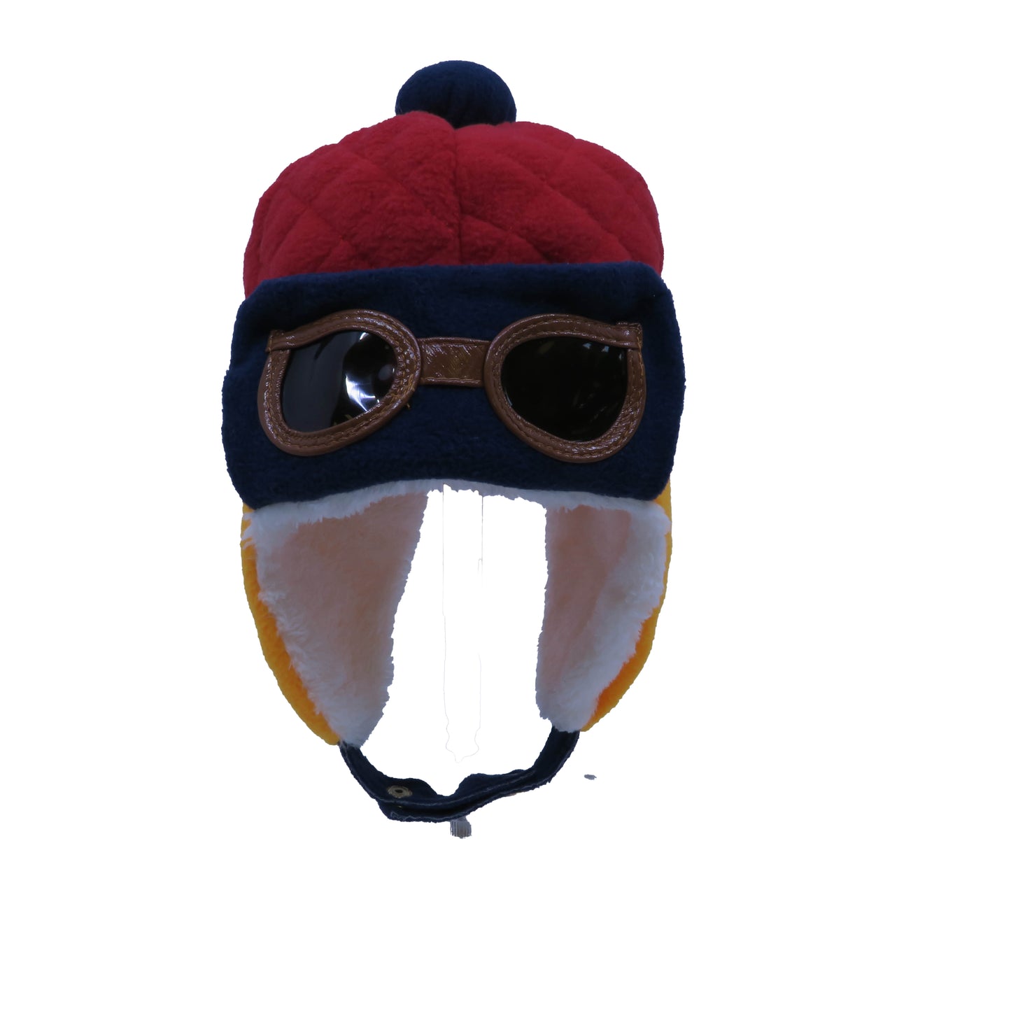 Unknown Brand Boys Yellow | Red | Brown Hat Size: 0-12 Months Yellow | Red | Brown