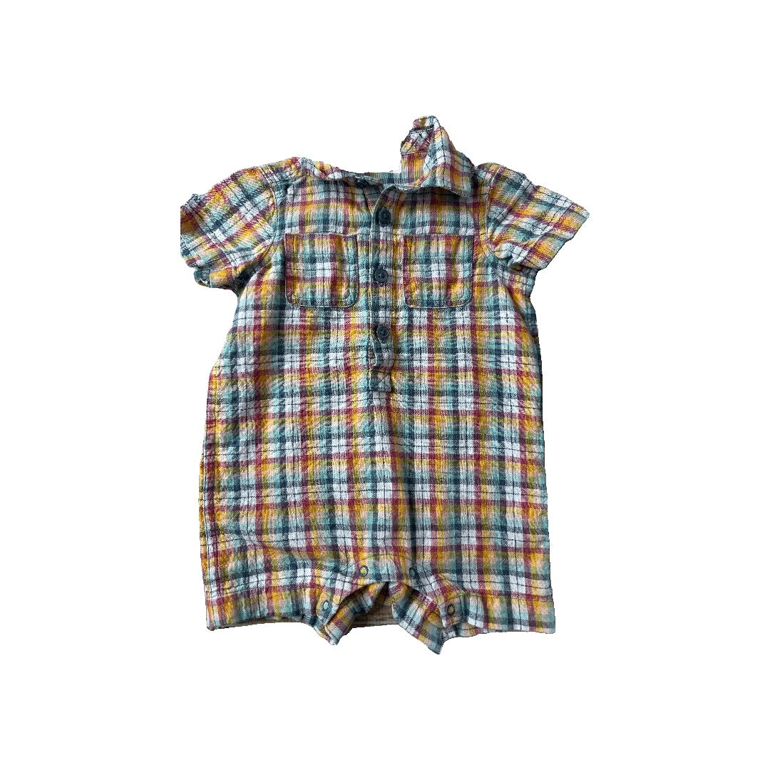 Tea Unisex Yellow | Red | Light Blue Romper Size: 6-9 months Yellow | Red | Light Blue