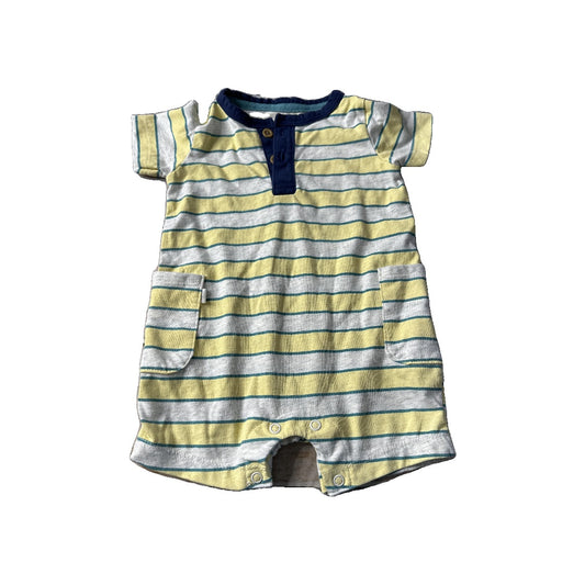 Carters Boys Yellow | Stripe Romper Size: 6 months Yellow | Stripe