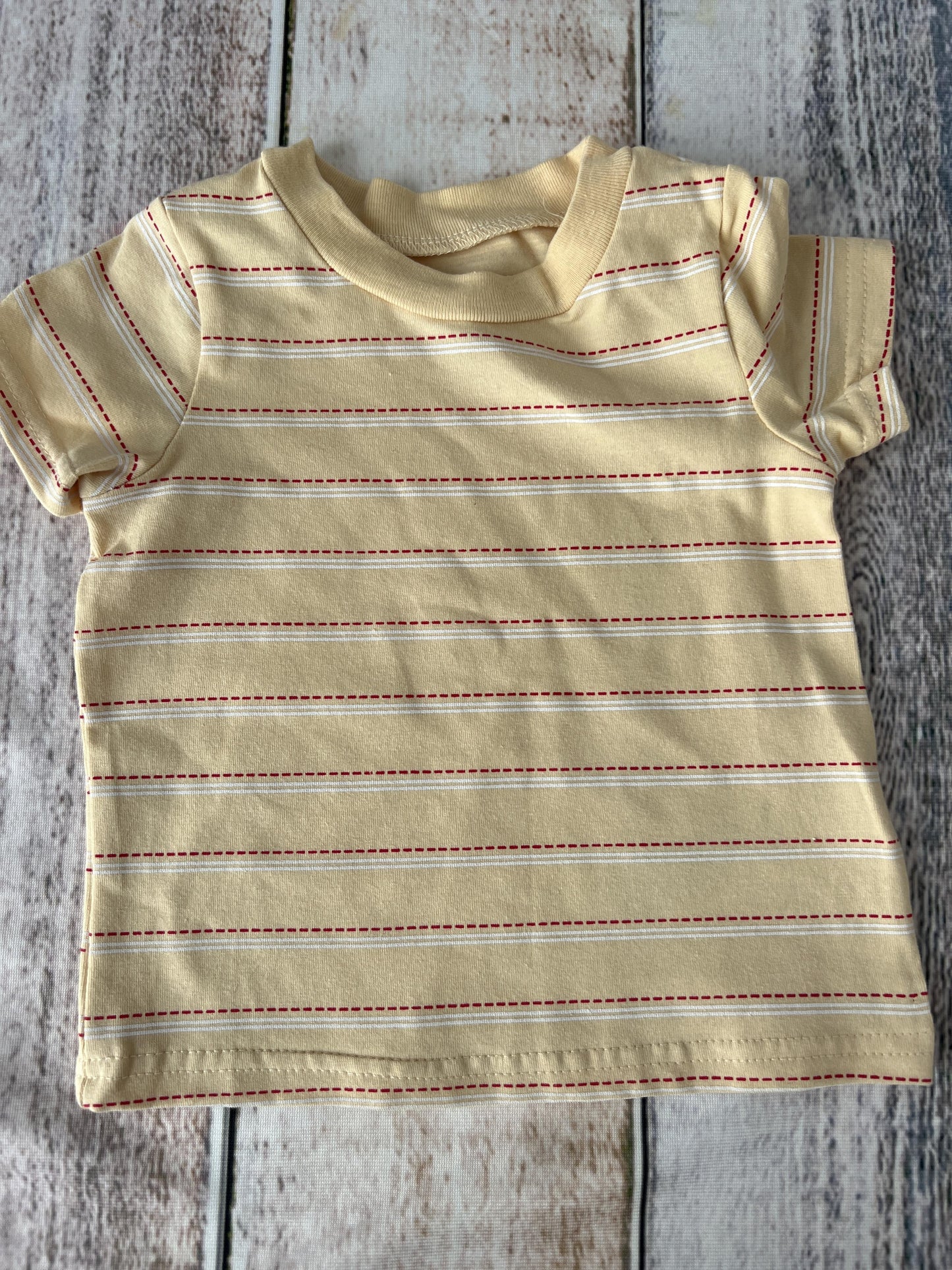 Baby Starters Boys Yellow | Stripe T-Shirt Size: 9 months Yellow | Stripe