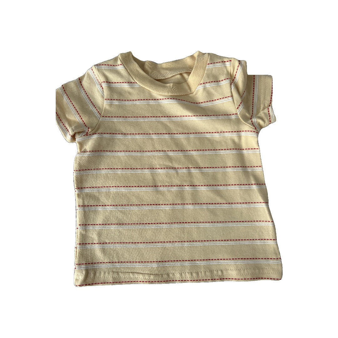 Baby Starters Boys Yellow | Stripe T-Shirt Size: 9 months Yellow | Stripe