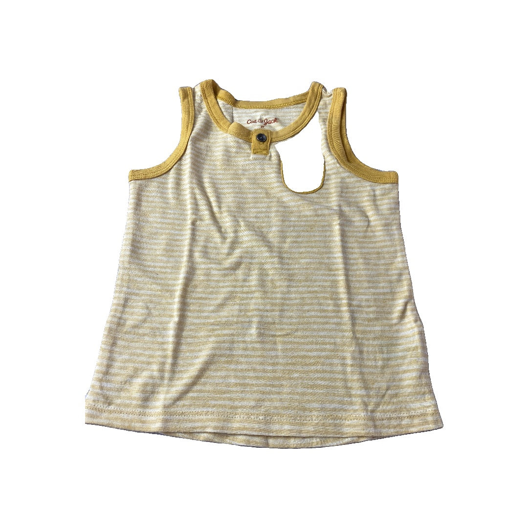 Cat & Jack Boys Yellow | Striped Tank Top Size: 2T Yellow | Striped