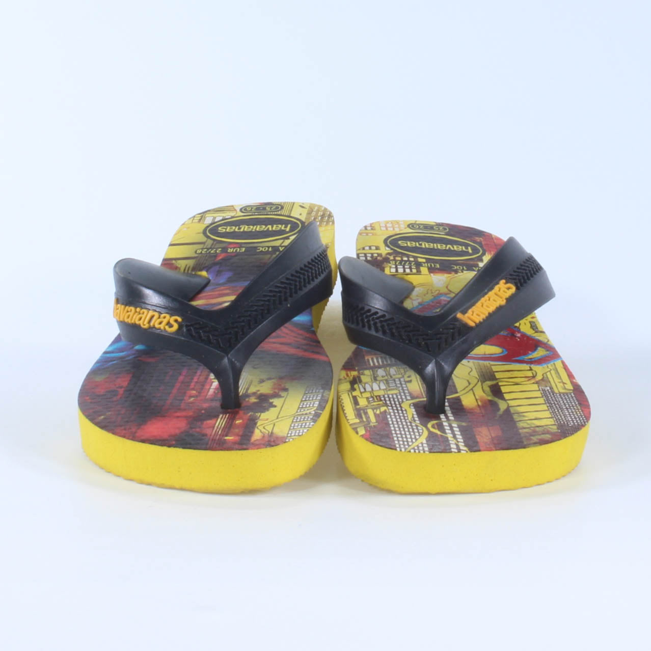 Havaianas Boys Yellow Superman Flip Flops Size: 10C Yellow Superman