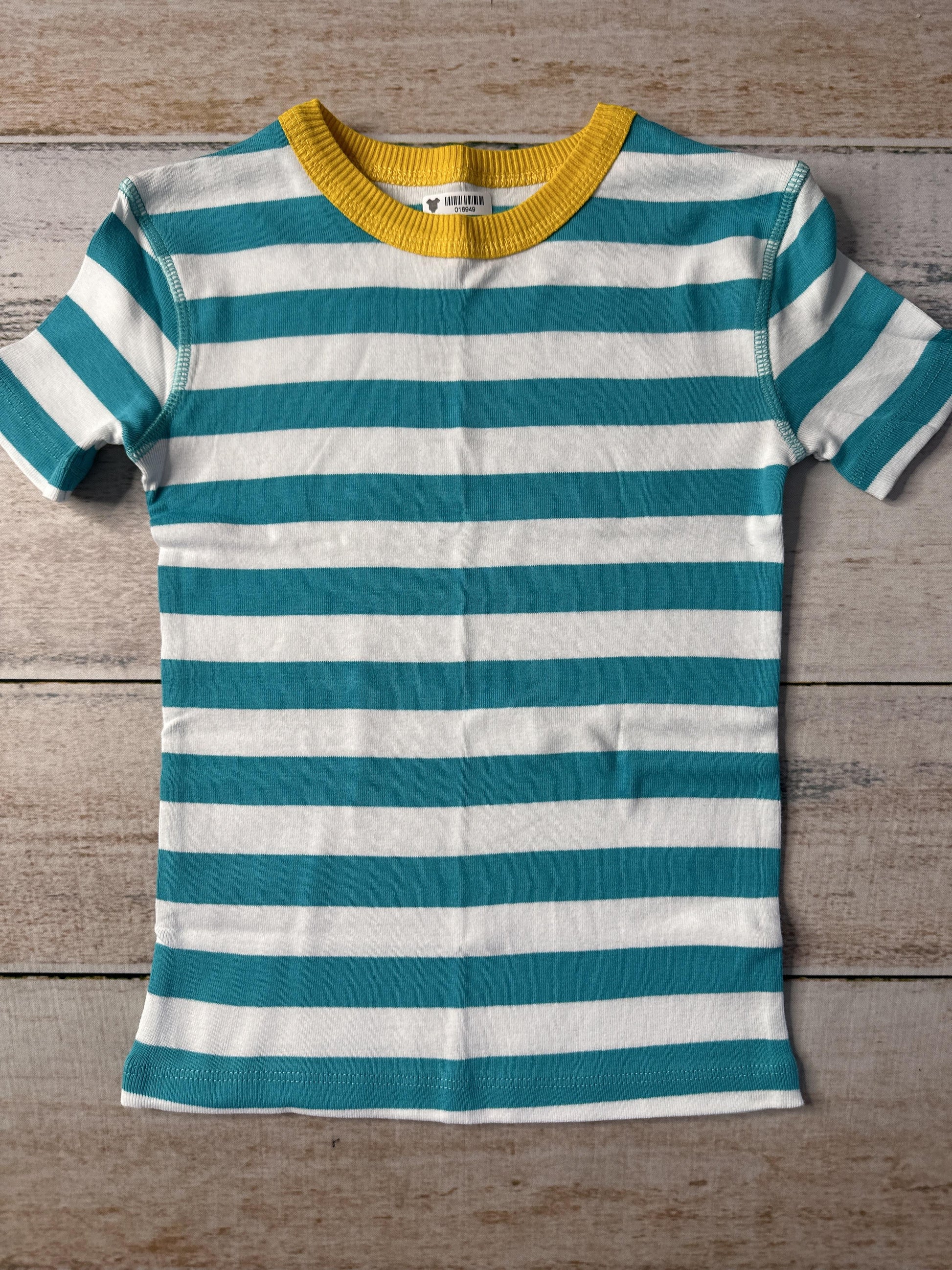 Mightly Unisex Yellow | Teal Pajamas Size: 5T Yellow | Teal