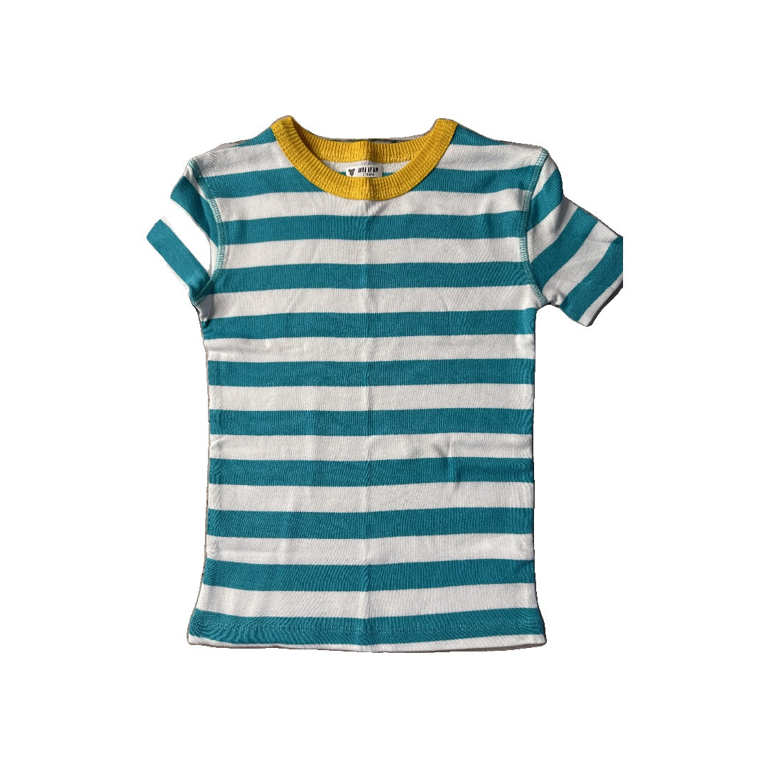 Mightly Unisex Yellow | Teal Pajamas Size: 5T Yellow | Teal
